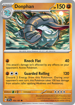 Pokemon Surging Sparks Donphan - 103