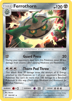 Pokemon Team Up Ferrothorn - 103