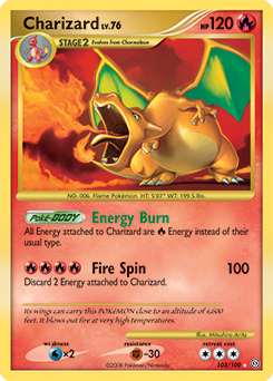 Pokemon Stormfront Charizard - 103