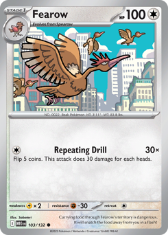 Pokemon Mega Evolution Fearow - 103