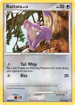 Pokemon Secret Wonders Rattata - 103