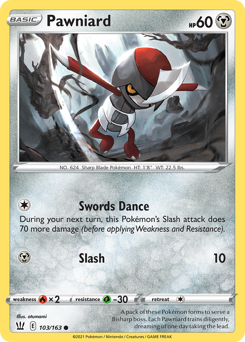 Pokemon Battle Styles Pawniard - 103
