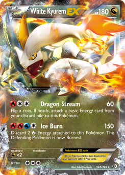 Pokemon Boundaries Crossed White Kyurem-EX - 103