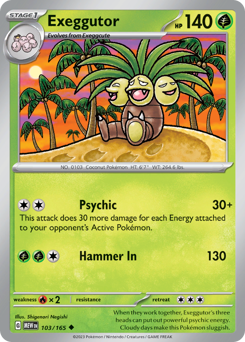 Pokemon 151 Exeggutor - 103