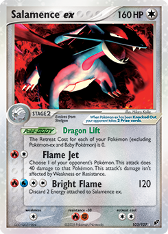Pokemon Deoxys Salamence ex - 103