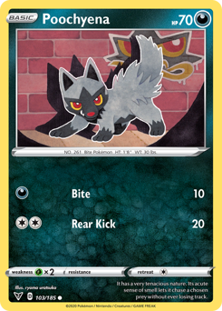 Pokemon Vivid Voltage Poochyena - 103