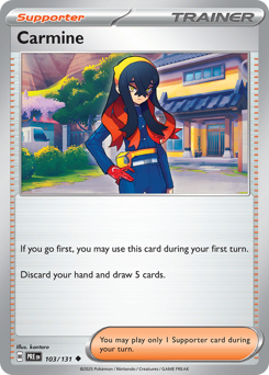 Pokemon Prismatic Evolutions Carmine - 103
