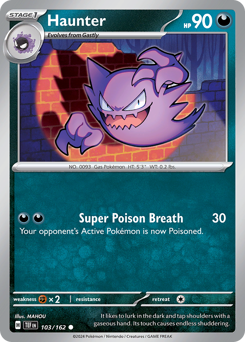 Pokemon Temporal Forces Haunter - 103
