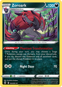 Pokemon Evolving Skies Zoroark - 103