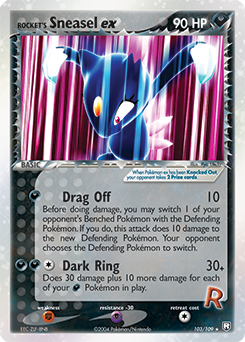 Pokemon Team Rocket Returns Rocket's Sneasel ex - 103