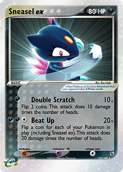 Pokemon Ruby & Sapphire Sneasel ex - 103
