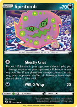 Pokemon Chilling Reign Spiritomb - 103