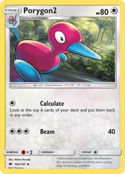 Pokemon Burning Shadows Porygon2 - 104