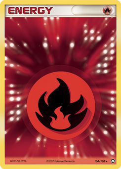 Pokemon Power Keepers Fire Energy - 104