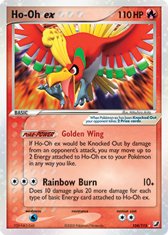 Pokemon Unseen Forces Ho-Oh ex - 104