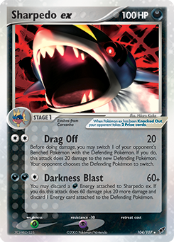 Pokemon Deoxys Sharpedo ex - 104