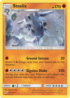 Pokemon Unified Minds Steelix - 104