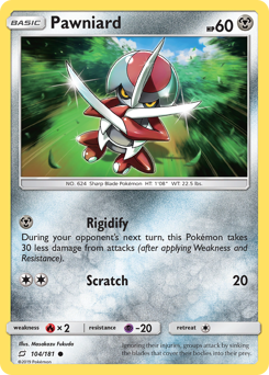 Pokemon Team Up Pawniard - 104