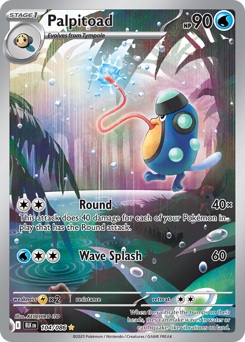 Pokemon Black Bolt Palpitoad - 104