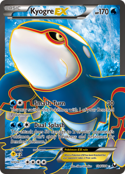 Pokemon Dark Explorers Kyogre-EX - 104