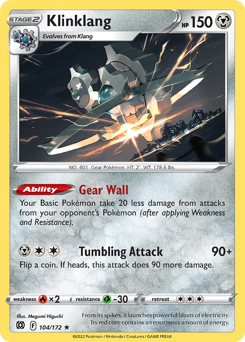 Pokemon Brilliant Stars Klinklang - 104