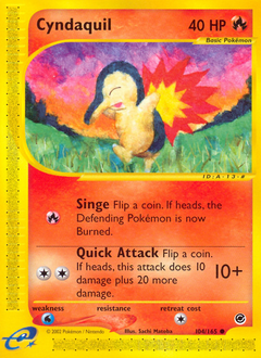 Pokemon Expedition Base Set Cyndaquil - 104