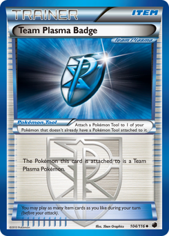 Pokemon Plasma Freeze Team Plasma Badge - 104