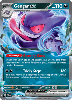 Pokemon Temporal Forces Gengar ex - 104