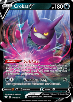 Pokemon Darkness Ablaze Crobat V - 104