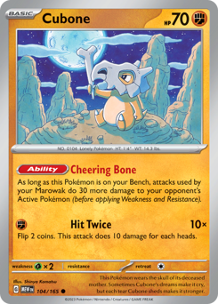 Pokemon 151 Cubone - 104