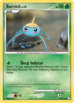 Pokemon Mysterious Treasures Surskit - 104