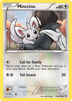 Pokemon Legendary Treasures Minccino - 104