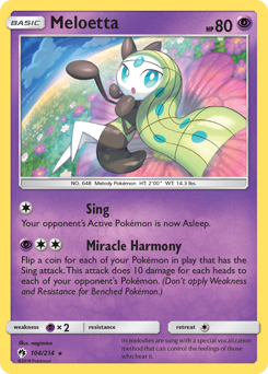 Pokemon Lost Thunder Meloetta - 104