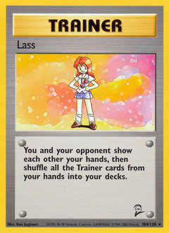 Pokemon Base Set 2 Lass - 104