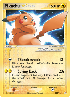 Pokemon Holon Phantoms Pikachu ★ - 104