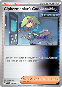 Pokemon Prismatic Evolutions Ciphermaniac's Codebreaking - 104