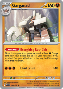 Pokemon Paradox Rift Garganacl - 104