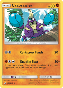 Pokemon Unbroken Bonds Crabrawler - 104