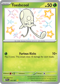 Pokemon Paldean Fates Toedscool - 105