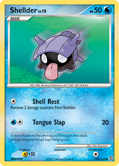 Pokemon Secret Wonders Shellder - 105