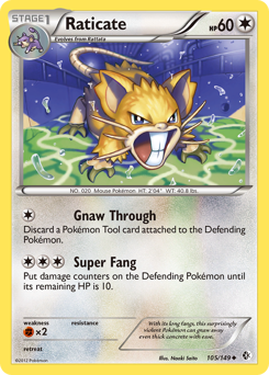 Pokemon Boundaries Crossed Raticate - 105