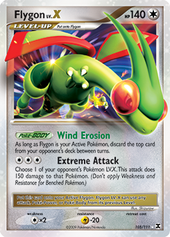 Pokemon Rising Rivals Flygon LV.X - 105
