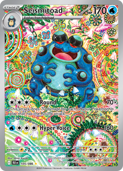 Pokemon Black Bolt Seismitoad - 105