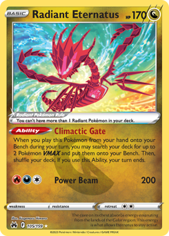 Pokemon Crown Zenith Radiant Eternatus - 105