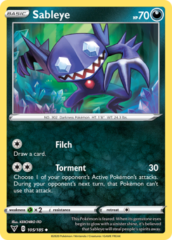 Pokemon Vivid Voltage Sableye - 105