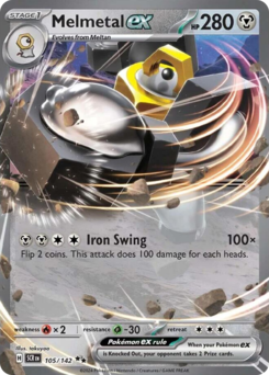 Pokemon Stellar Crown Melmetal ex - 105