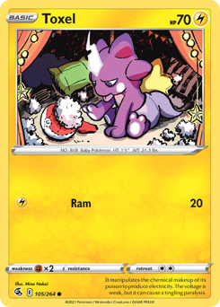 Pokemon Fusion Strike Toxel - 105