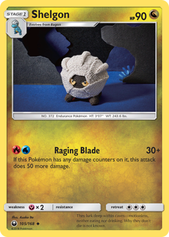 Pokemon Celestial Storm Shelgon - 105