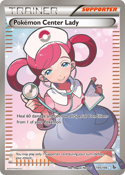 Pokemon Flashfire Pokémon Center Lady - 105