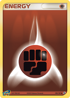 Pokemon Ruby & Sapphire Fighting Energy - 105